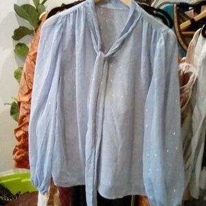 Light blue blouse